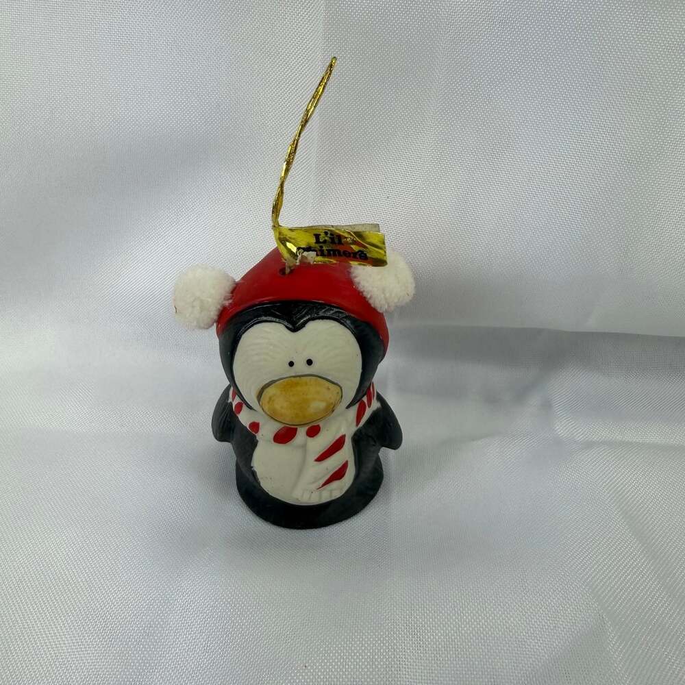Jasco Lil Chimers Hand Painted Home Decor  Penguin Christmas Ornament